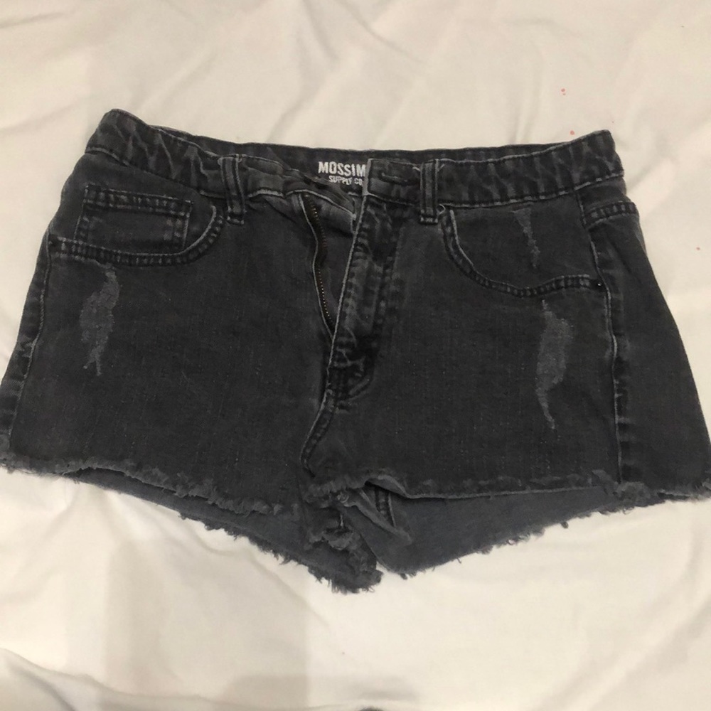 MOSSIMO supply co Black high waisted jean shorts